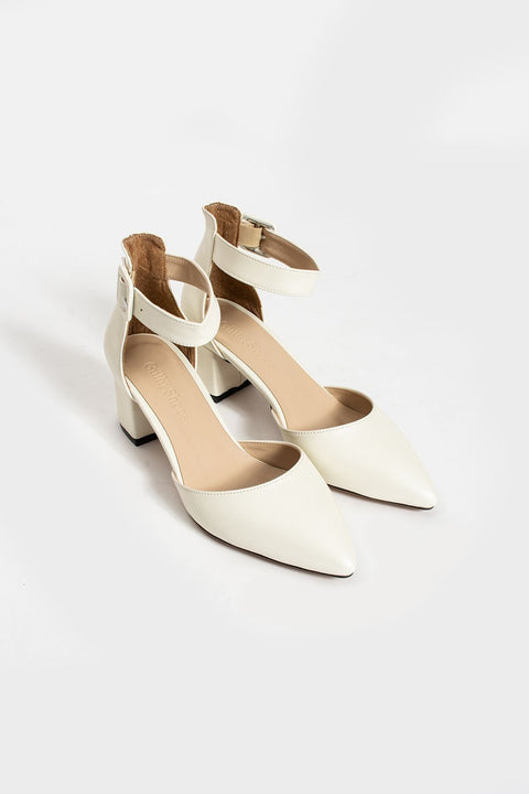 Sedef Topuklu Abiye Kadın Ayakkabı – 5.5 cm Kalın Topuklu, Şık ve Zarif Stiletto Model, Gelinlik ve Özel Gün Kombinlerine Uygun