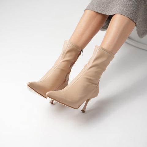 Kadın Topuklu Ayakkabı Kot Mavi Stiletto Konforlu Günlük Ve Özel Günler Için Rugan Vegan Deri