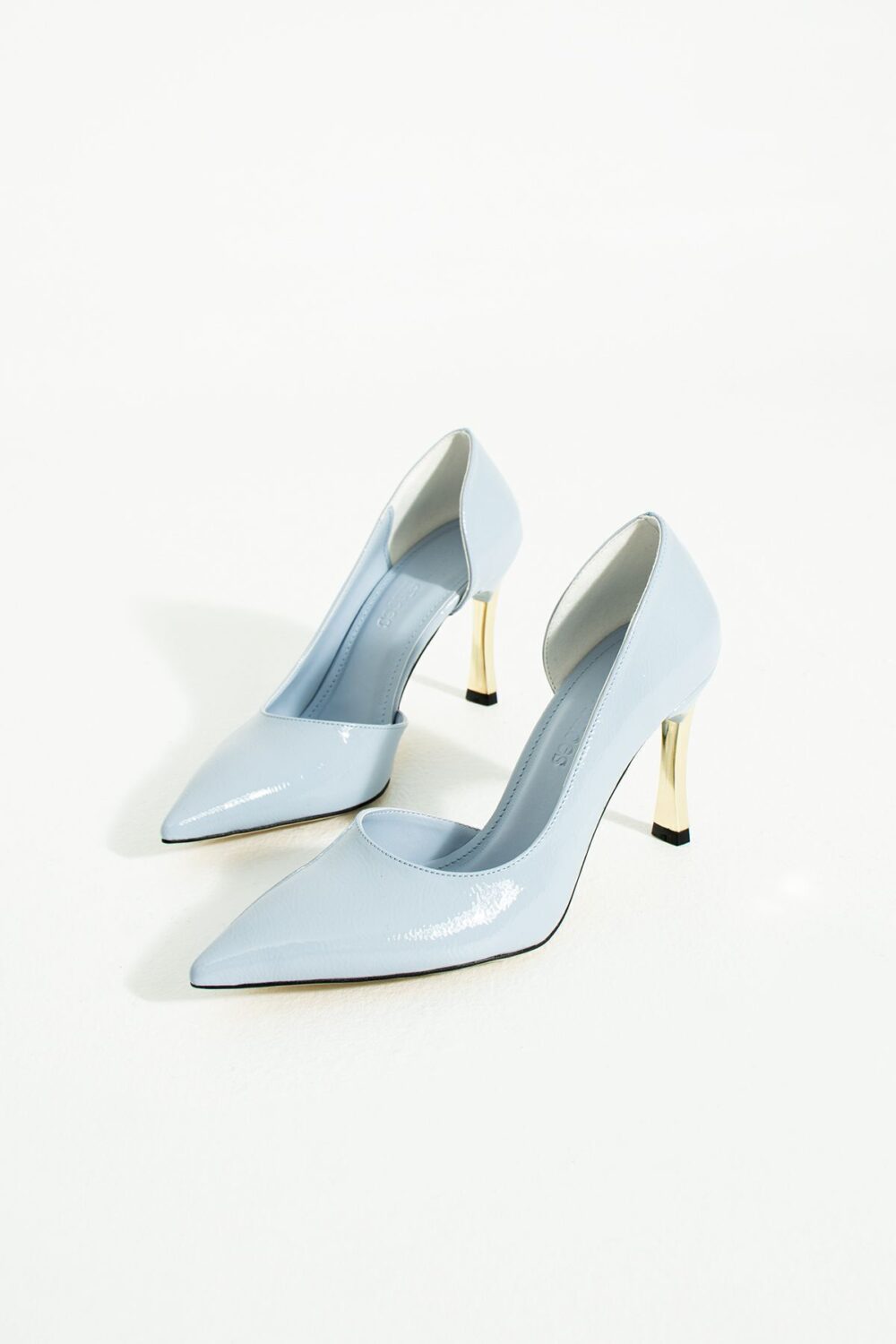 Açık Mavi İnce Topuklu Stiletto – 9 cm Vegan Deri Kadın Ayakkabı - Görsel 4