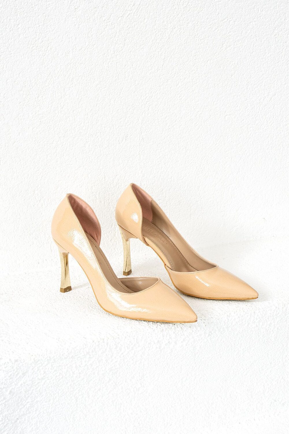 Bej 9 cm İnce Topuklu Vegan Deri Stiletto – Günlük ve Özel Günler İçin Şık Kadın Ayakkabı - Görsel 4